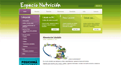 Desktop Screenshot of espacionutricion.com